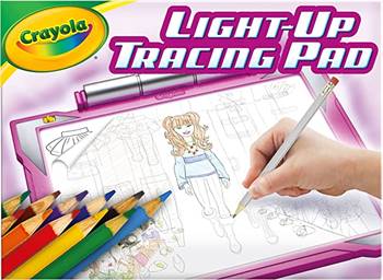 Crayola Light Up Tracing Pad Pink, Gifts & Toys for Girls and Boys, Age 6, 7, 8, 9
