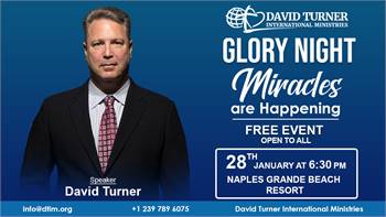 Glory Night...A Night of Worship, Healing & Miracles (FREE EVENT) January 28th 2023 .Naples, Florida