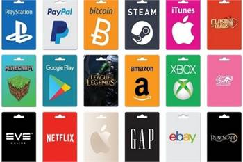 Gift Cards For Sale US$2 - US$500