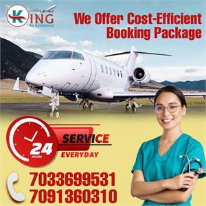 Hire Super Specialist ICU Care Air Ambulance Services in Patna by King