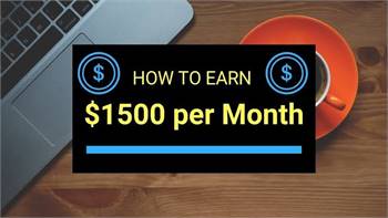 Earn $1500/monthly working from home 