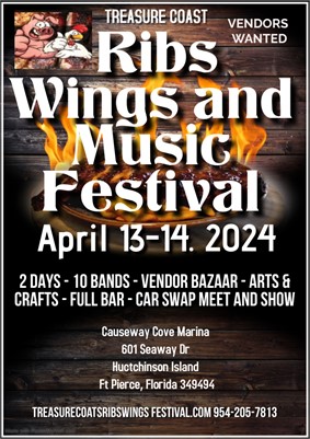 Register Now for an Unforgettable Experience at the 5th Annual Treasure Coast Ribs, Wings, and Music