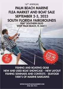 Marine Vendors Wanted – Sell Your Boat $30 at the 2023 Palm Beach Marine Flea Market and Boat Sale i