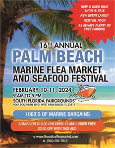 Ahoy, Marine Enthusiasts! The 16th Annual Palm Beach Marine Flea Market and Seafood Festival is Set 