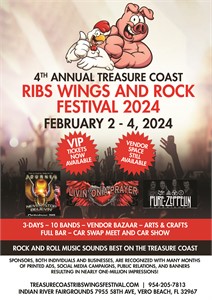 Get Ready to Rock Out at the 5th Annual Treasure Coast Ribs Wings & Rock Festival Vendors Space Stil